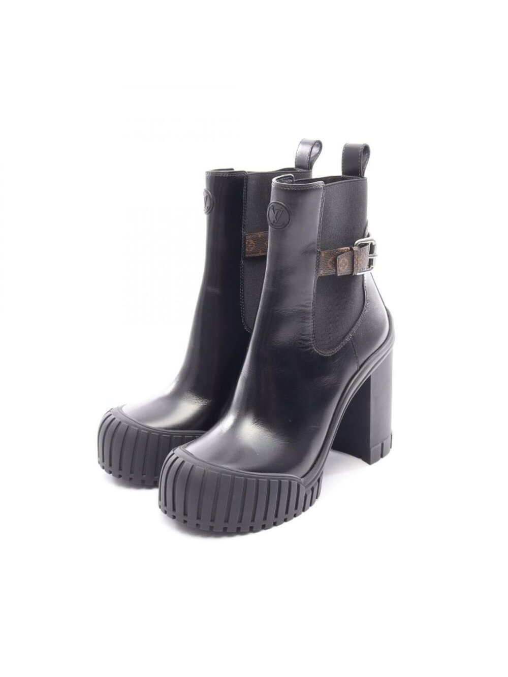 Louis Vuitton Boots Ruby Line Monogram Leather Canvas